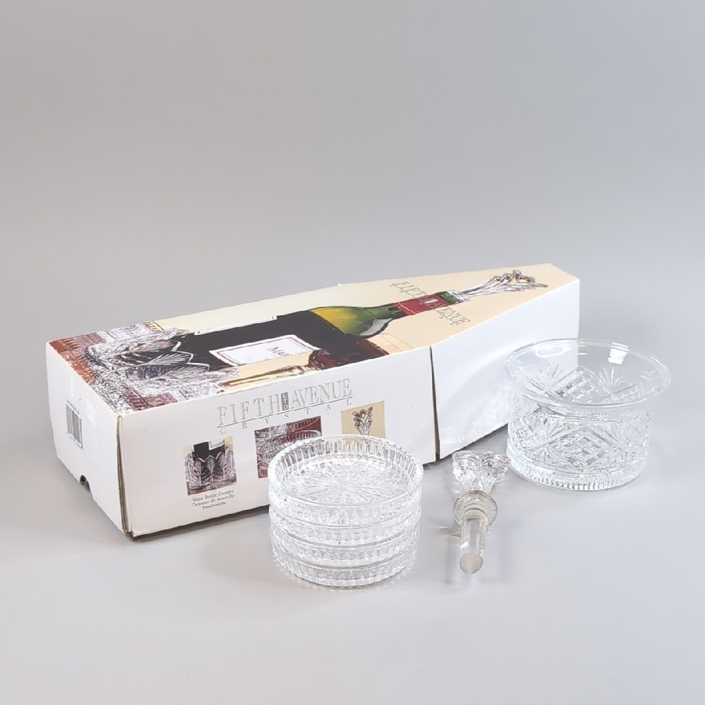 Fifth Avenue Crystal Glassware Set with Stopper
